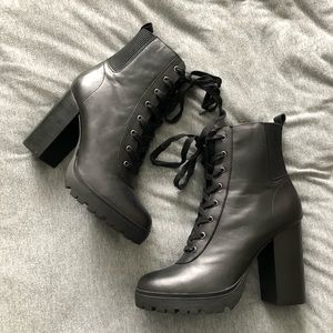 Steve Madden High Heel Combat Boots